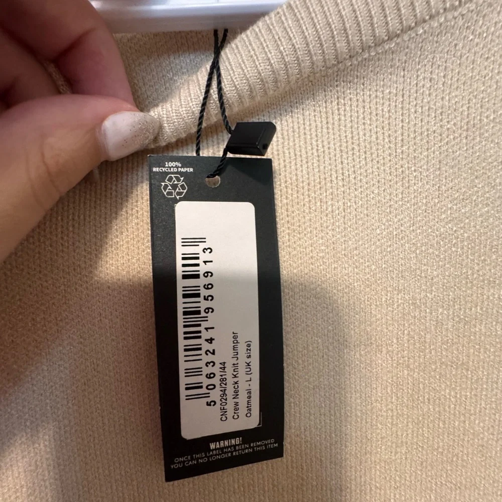 Stylish Beige Sweater - Picture 4 of 5